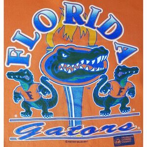 Vintage Florida Gators Crewneck Pullover Sweatshirt XL USA Orange Licensed SEC